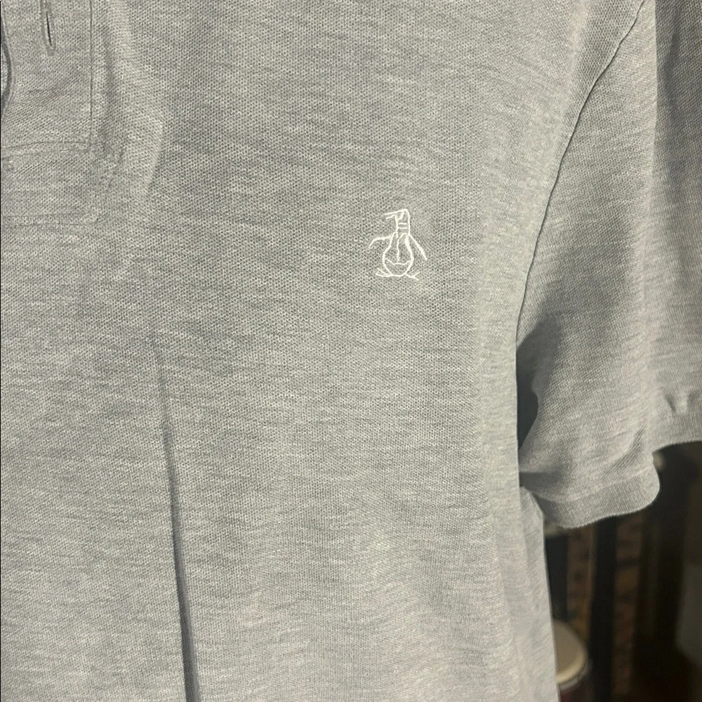 Original Penguin Gray Polo Shirt - Large - Picture 2 of 5